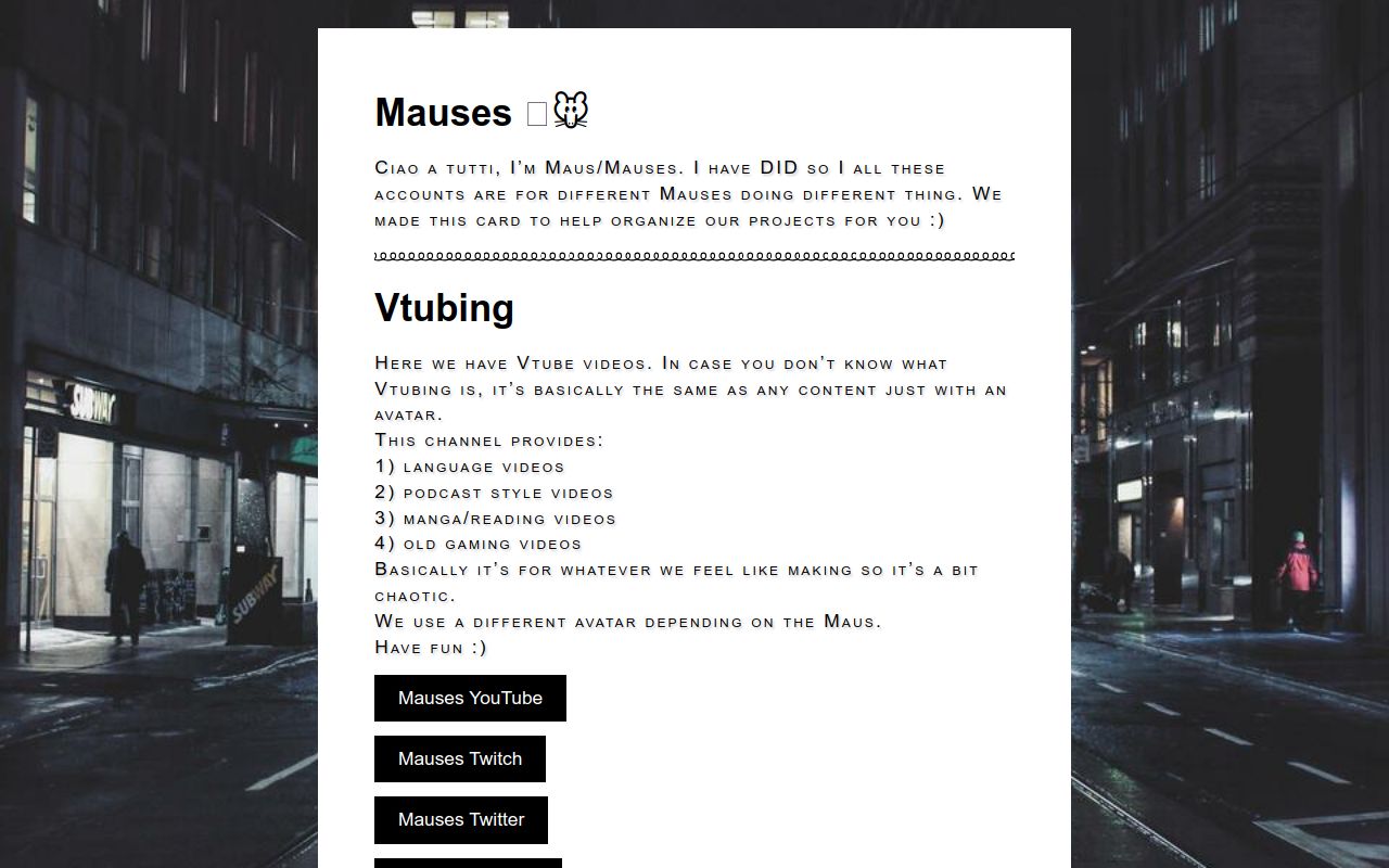 Carrd profile picture for @mauses